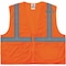 Ergodyne 8210Z Type R Economy Mesh Vest, Polyester Mesh, Mesh Fabric, Orange, Size XS 8210Z - alternate 1